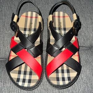 Toddler girl Burberry sandals size 12